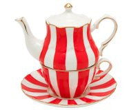 Tea for One ~ Whimsical Red & White