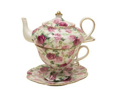 Tea for One ~ Elegant Victorian Chinz Pattern ~
